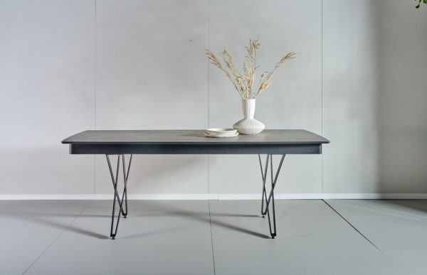 שולחן אוכל מלבני דמוי בטון - דגם אנזו - 14 סועדים