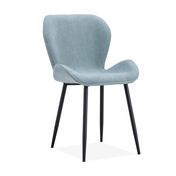 6 כסאות מעוצבים דגם נורו בבד קורדרוי