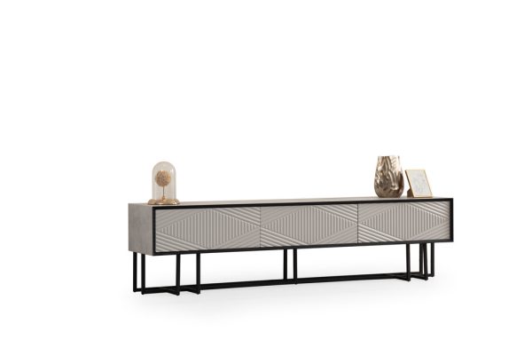 מזנון מעוצב דגם אסטרל דמוי בטון אפרפר+אפור