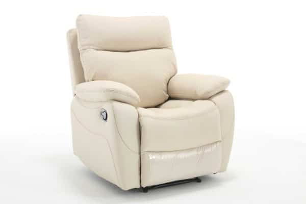 כורסת טלוויזיה נפתחת דגם פיטארו בדמוי עור בז'