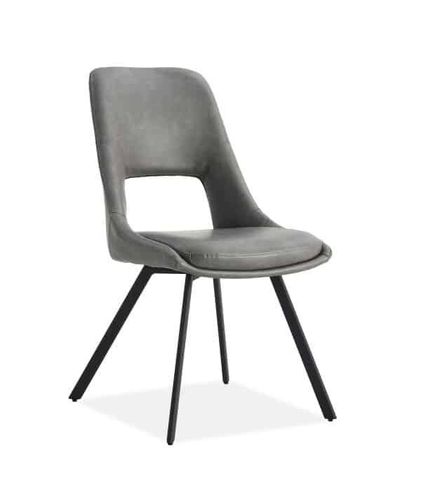 כיסא מעוצב בדמוי עור דגם לודו