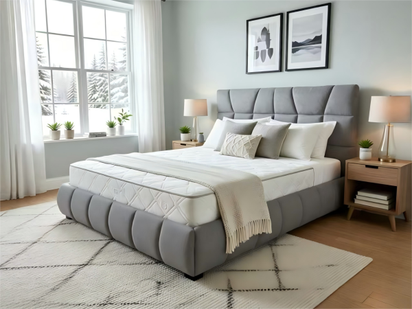 מיטה מעוצבת דגם ארנו - צבע אפור